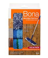 Bona Multi-Surface Floor Microfiber Cleaning Pads, 3 Pack