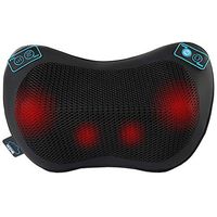Modvel Deluxe Shiatsu Heating Pillow Kneading Massager for Back, Neck, Calf & Thigh – High Quality Massaging Cushion W/Heat – Features 4 Buttons & Extra Strap for Adjustability. (MV-134)