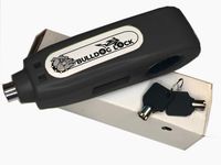 Bulldog Locker - Anti Theft Motorcycle Lock A Grip Throttle Brake Handlebar Lock to Secure Your Bike, Scooter, Moped ATV, Throttle Lock (Black)