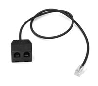 Audicom Telephone Training Adapter Y Splitter with RJ9/RJ12 Plug Connections for Corded Headset or Handset for Plantronics M22 Amplifier and Cisco Unified IP Phones 7931G 7940G 7941G 7942G(YTRJ-CSA)