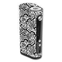 MightySkins Skin Compatible with Vape Forward Vapor Flask Stout 100W TC – Abstract Black | Protective, Durable, and Unique Vinyl wrap Cover | Easy to Apply, Remove | Made in The USA