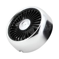 Godyluck Mini Car Fan for Air Vent/Dashboard 3 Speeds USB Cooling Fan with Cable Built-in Colorful LED Light