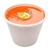 Bagasse Soup Cup, Soup Bowl - 15 oz - Durable All Natural, Biodegradable, Disposable Material - 100ct Box - Restaurantware