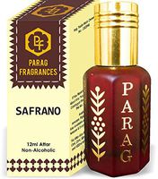 Parag Fragrances Saffrano Attar 1 Tola / 12ml (Crystal Series) (Limited Time Launching Offer Pack) Natural Distiled Attar/Alcohol Free Attar/Long Lasting Attar