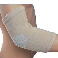 zinnorr 1 Pair Bamboo Charcoal Elbow Brace Support, Pain Therapy Compression Sleeve for Weightlifting Golf Tennis Sports (M)