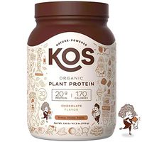 KOS Organic Plant Based Protein Powder – Raw Organic Vegan Protein Blend, 2.6 Pound, 30 Servings (Chocolate)