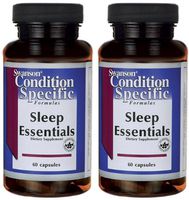 Swanson Sleep Essentials - 2 Bottles Each of 60 Caps