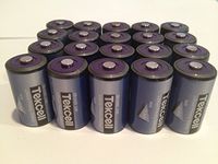 (20) 3.6 Volt 1/2 Aa Tekcell Lithium Wireless Adt Alarm Batteries