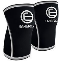 Knee Compression Sleeve for Weightlifting, Powerlifting, Cross Training, Basketball, Running | Neoprene Knee Support for ACL, Meniscus Tear, Muscle Recovery & Pain Relief by Emerge Fitness