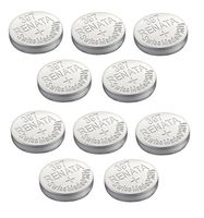Renata Watch Battery Swiss Made Renata 397 or SR726SW Or AG2 1.5V (10 Batteries, 397 or SR 726 SW)