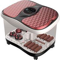 Foot Bath Massager with Heat Bubbles,Double Foot tub,Home Automatic Foot spa Remote Control Infrared Bucket for Foot Pain-B