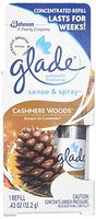 Glade Sense and Spray Concentrated Refill, Lasts For Weeks, Cashmere Woods, 0.43 Oz. Pack of 6 Refills.
