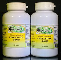 Cholesterol Guard, Bowel Movement. Made in USA - 200 (2x100) Tablets
