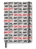 Social Anxiety - PU Leather A5 Bullet Dotted Journal Notebook - Mental Health Awareness