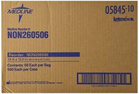 Medline Deluxe Dry Disposable Wash Cloths, White, 500 Count