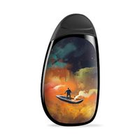 IT'S A SKIN Decal Vinyl Wrap for Aspire Cobble AIO Pod System Vape Sticker Sleeve/Orange red Blue Galaxy Boat