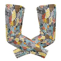 Big Owls The Field Unisex Arm Sleeve,UV Protection Arm Compression Sleeve, Skin Protection Sport Arm Cooler Sleeve for Running Hiking Jogging Motorcycling Climbing Camping