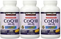 Kirkland Signature fKySk, COQ10 300 mg 100 Softgels (Pack of 3)