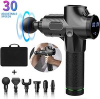 Massage Gun,Deep Muscle Massager,Massagers for Muscles Handheld Deep Tissue Massage Gun with 6 Massage Heads,30 Speeds Cordless Percussion Massage Device,Ultra Quiet Muscle Relief Massage Device
