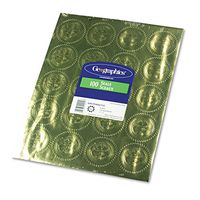 GEO20014 United STATIONERS (OP) Seal,Gold FOIL,5SH/PK
