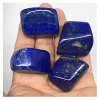 160.8g, 1.3"-1.5", 4pcs, Natural Lapis Lazuli Tumbled Glassy Polished, LT15