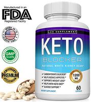 Keto Carb Blocker Pills White Kidney Bean Extract - 1200 mg Natural Ketosis Fat Burner for Weight Loss, Starch Intercept, Suppress Appetite, Boost Metabolism, For Men Women, 60 Capsules Lux Supplement
