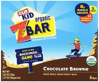 Clif Kid Organic ZBar, Chocolate Brownie,1.27oz Bars , 6 Count  (Pack of 6 )