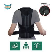 Adjustable Back Support Belt for Comfortable and Breathable Posture Appliance for Men and Women S-XXL (XXL)