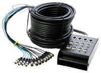In Line Audio 8 Channel Audio Snake - (Black) (100 Feet)