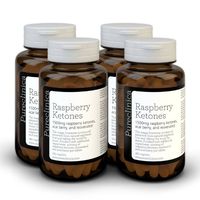 Triple Strength Raspberry Ketones - 1500mg x 720 Tablets (4 Bottles of 180 Tablets Each - 12 Months Supply) - 300% Strength of Normal Raspberry Ketones. SKU: RK3x4