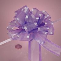 Lavender Arabesque Ribbon Bow, 4"