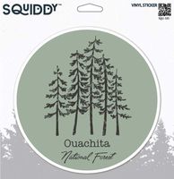 Squiddy Ouachita National Forest - Vinyl Sticker Decal for Phone, Laptop, Water Bottle (2.5" Wide)