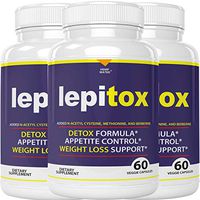 Lepitox Capsules Weight Management Ultra Premium Grade Supplement for Women and Men 180 Pills 3 Bottles