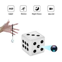 Fun&H Dice Mini Hidden Spy Camera, 1080P Portable Wireless Nanny Cam with Night Vision and Motion Detection, Covert Security Camera for Home and Office
