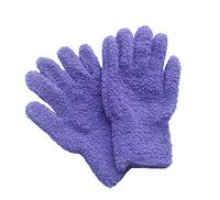WHOISHE Household Microfiber Dusting Cleaning Gloves - Kitchen Cleaning Hand Glove for Cars,Trucks,Home,Windows,Mirrors and Lamps (One Pair,Purple)