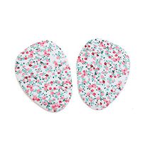 uxcell 2pcs White Silicone Gel Flower Pattern Forefoot Insole Pads High Heel Cushions