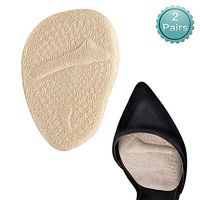 Thethan 2 Pair Sole High Heel Foot Cushions Forefoot Anti Slip Insole Breathable Shoes Pad Soft