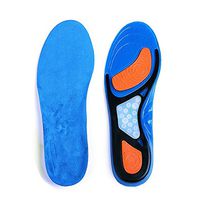 Sports Insoles - Unisex Full Length Arch Support Orthotics Insoles, Heel Pain Relief, Shock Absorption for Walking, Running and Hiking, Cuttable Size (Blue, Women)
