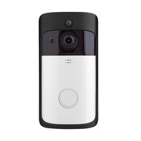 Wireless Video Doorbell, 1080P WiFi Smart Security Doorbell Door Phone IR Night Vision Camera Support Infrared Human Body Sensor, Motion Detection, Alarm Function (Battery not Included)(Silver&Black)