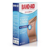 Band-Aid Tough-Strips Waterproof Bandages Extra Large All One Size - 10 ct, Pack of 5