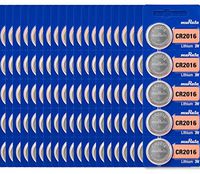 Murata CR2016 Battery 3V Lithium Coin Cell - Replaces Sony CR2016 (100 Batteries)