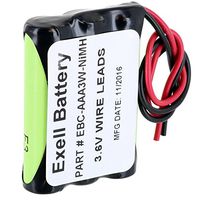 Exell Custom 3.6V 800mAh NiMH AAA Pack with 6.0" 26AWG Open Wires