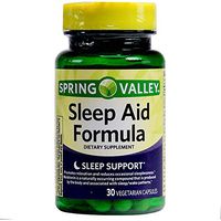 Spring Valley Melatonin Sleep Aid Formula Vegetable Capsules 10 mg 30 Ct