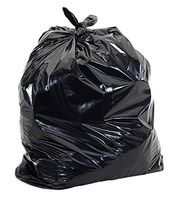 RL-386021K Max-Tough 55 Gal. High Density Star Seal Coreless Rolls Black Trash Bag, (Pack of 150)