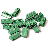 TOUHIA 2.54mm Pitch 8-Pin PCB Screw Terminal Block Connector, Rated 150V 6A (10pcs)