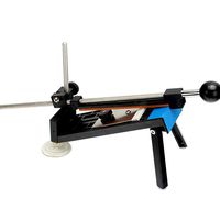 scgtpapadc Professional Kitchen Sharpening Knife Sharpener Set Fix Angle Whetstone Tool - Black