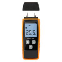 Wood Moisture Meter, Upgrade Moisture Detector Wood Portable Water Moisture Tester for 8 Material Type Selection Moisture Detector with Digital LCD Pin Type, Range 0% ~ 80%, accuracy: ± 2%)
