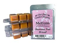 Our Own Candle Company Premium Wax Melt, Banana Nut, 6 Cubes, 2.4 oz (4 Pack)