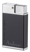 Personalized Porsche Design Baden Double Torch Flame Lighter with Free Engraving (Matte Black)