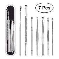 Artibetter 7pcs/Set Ear Wax Removal Ear Pick Stainless Steel Ear Cleaning Tools